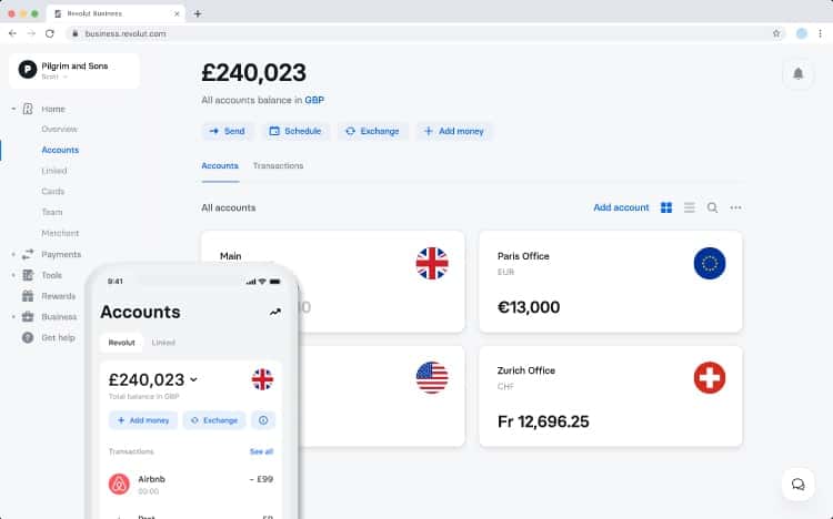 Eigenschappen van Revolut Bank Nederland